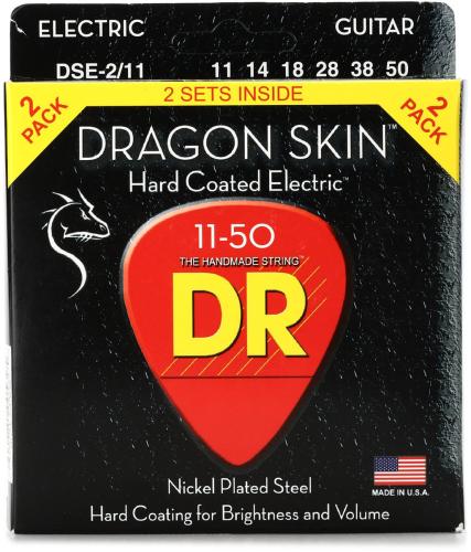 DR DRAGON SKIN DSE-2/11 2PACK Heavy 011-050 エレキギター コーティング弦【2セットパック】
