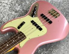 Fender Custom Shop B5 1965 Jazz Bass Journeyman Relic - Faded Burgundy Mist Metallic MH -【4.11kg】【#CZ586433】_3