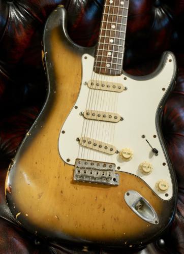 Fender 1969-71 Lefty Neck & 1973 Body Conversion Stratocaster / 3Tone Sunburst [3.72kg]