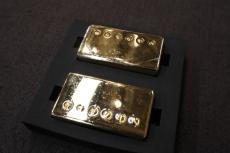 Gibson Custombucker (Matched set, Double Black, True Historic Gold Covers, 2-conductor, Unpotted, Alnico 3_2