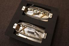 Gibson Custombucker (Matched set, Double Black, True Historic Gold Covers, 2-conductor, Unpotted, Alnico 3_3