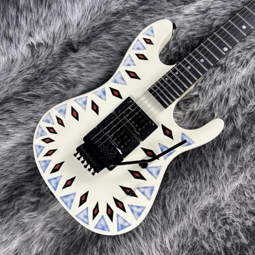 KRAMER NightSwan Vintage White with Aztec Graphic