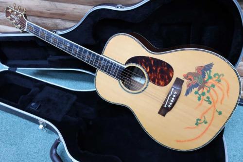 Takamine KM-70 "南こうせつ" Signature / “鳳凰 “Limited to 10・Lotus Flowers Inlay・Abalone Trim and Rosette・Solid Ezo Spruce Top・Solid Ovangcol Side and Back・With CDP-3 Pickup【With Original Case】2006年製