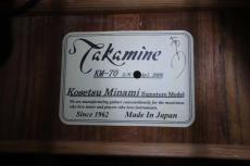 Takamine KM-70 "南こうせつ" Signature / “鳳凰 “Limited to 10・Lotus Flowers Inlay・Abalone Trim and Rosette・Solid Ezo Spruce Top・Solid Ovangcol Side and Back・With CDP-3 Pickup【With Original Case】2006年製_11