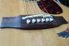 Takamine KM-70 "南こうせつ" Signature / “鳳凰 “Limited to 10・Lotus Flowers Inlay・Abalone Trim and Rosette・Solid Ezo Spruce Top・Solid Ovangcol Side and Back・With CDP-3 Pickup【With Original Case】2006年製_12