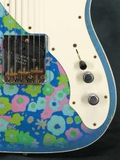 Fender Custom Shop 2017 NAMM Limited 50s Telecaster Thinline Blue Flower Top & Blue Sparkle Back Relic_9