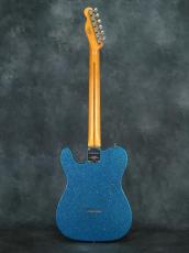 Fender Custom Shop 2017 NAMM Limited 50s Telecaster Thinline Blue Flower Top & Blue Sparkle Back Relic_10