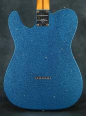 Fender Custom Shop 2017 NAMM Limited 50s Telecaster Thinline Blue Flower Top & Blue Sparkle Back Relic_14