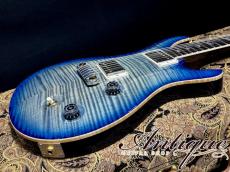 Paul Reed Smith [PRS] Modern Eagle Quatro 2010 Faded Blue Burst /Dark Dalbergia Rosewood Neck&FB EX+++"Killer Figured Top"_6