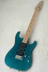 TOM ANDERSON Drop Top w/Special Selection Traditional Flame, Blue Logo -Bora Bora Blue with Binding-_2