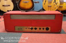 Marshall 1969 JMP50 "Super Lead "Model 1987 Plexi Panel with Red Levant Tolex_2