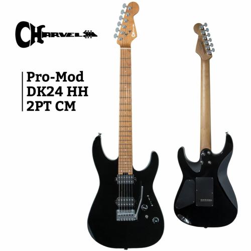Charvel Pro-Mod Dinky DK24 HH 2PT CM -Gloss Black-【オンラインストア限定】