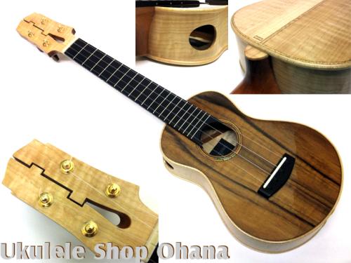 Po Sans Guitars [US-LN]ソプラノロングネック SH ハワイアンコア/カーリーメイプル