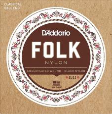 D'addario 【ネコポス or ゆうパケット対象商品】FOLK NYLON EJ32【日本総本店2F在庫品】