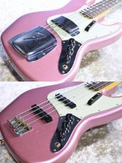 Fender Custom Shop 1965 Jazz Bass Journeyman Relic - Faded Burgundy Mist Metallic-MH #CZ586412【4.26kg w Fence,Guard】_8