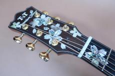 Terry's Terry Premium Terry PTJ-100 MS 45th Anniversary “Sakura”/ Abalone Sakura Inlay・Spruce Top・Indian Rosewood Side and Back・Abalone Rosette・Ebony Fingerboard and Bridge・Tortoise Color Pick guard 【With Original _8