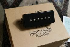 Monty's Guitars '54 P90 Soapbar Black Pickups Set