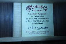 Martin D-28GE Japan Custom Limited 170th (1833-2003) / Limited to 12・Waverly Peg・Mahogany 1P-Neck・Herringbone Binding・Long Saddle・Premium Engelmann Spruce Top・Brazilian Rosewood Side and Back・【With Original _14