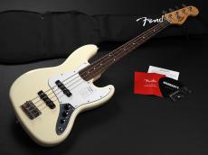 Fender Standard Jazz Bass Laurel Fingerboard White Pickguard ~Olympic White~_2