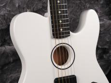 Fender Limited Edition FINNEAS American Acoustasonic Telecaster Ebony Fingerboard ~Satin Arctic White~_4