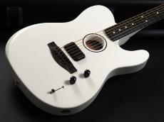 Fender Limited Edition FINNEAS American Acoustasonic Telecaster Ebony Fingerboard ~Satin Arctic White~_8