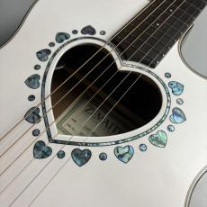 ZEMAITIS CAF-90HCW WHT AB エレアコ ハート形ホール カッタウェイ トップ単板 ホワイト 白 アコースティックギター_5