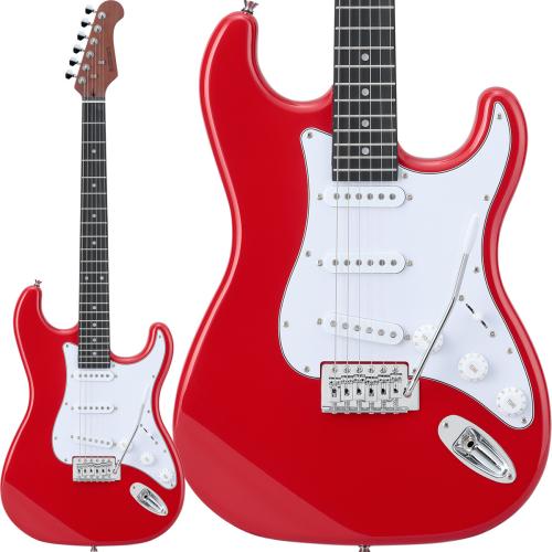 BUSKER'S BST-Standard ストラトキャスタータイプ ローステッドメイプルネック エレキギター パステルカラー
