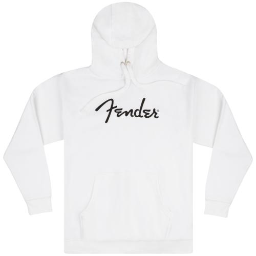 Fender パーカー Spaghetti Logo Hoodie, Olympic White, Sサイズ