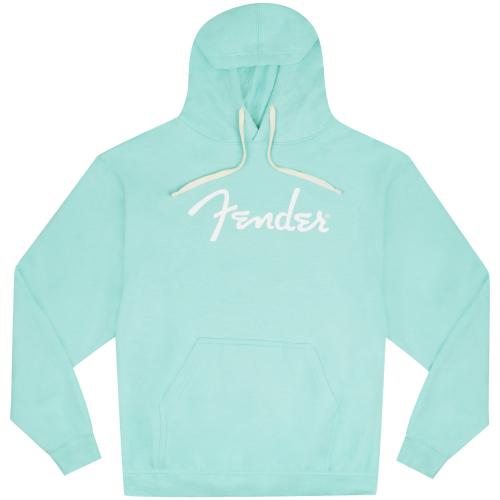 Fender パーカー Spaghetti Logo Hoodie, Daphne Blue, Lサイズ