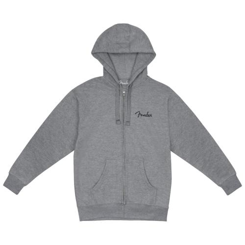 Fender パーカー Spaghetti Small Logo Zip Front Hoodie, Athletic Gray, XXLサイズ