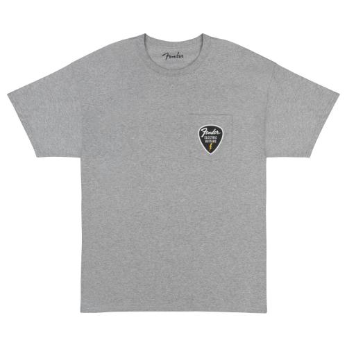 Fender Tシャツ Pick Patch Pocket Tee, Athletic Gray, Sサイズ