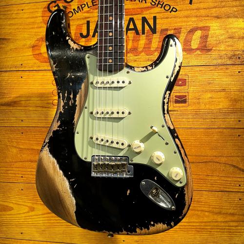 Fender Custom Shop 1963 Stratocaster Super Heavy Relic -BLACK- ≒3.46kg #CZ588962