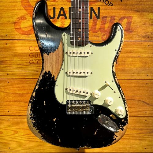 Fender Custom Shop 1963 Stratocaster Super Heavy Relic -BLACK- ≒3.33kg #CZ588687