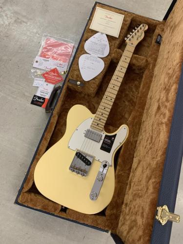 Fender USA AM PERF TELE HUM MN VWT 新品同様!ブルー系ハードケース付き