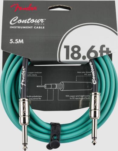 Fender Contour Series Instrument Cables Sherwood Green 18.6FT(5.5m)【楽器用ケーブル】【シールド】