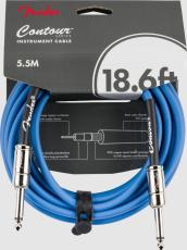 Fender Contour Series Instrument Cables Lake Placid Blue 18.6FT(5.5m)【楽器用ケーブル】【シールド】
