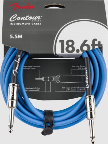 Fender Contour Series Instrument Cables Lake Placid Blue 18.6FT(5.5m)【楽器用ケーブル】【シールド】