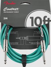 Fender Contour Series Instrument Cables Sherwood Green 10FT(3m)【楽器用ケーブル】【シールド】