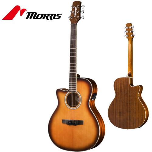 MORRIS R-011LH NAT レフトハンド エレクトリック アコースティック