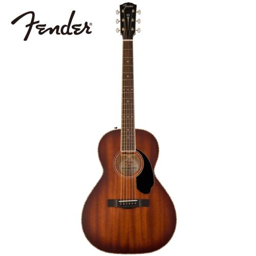 Fender PS-220E Parlor All Mahogany Ovangkol Fingerboard - Aged Cognac Burst -