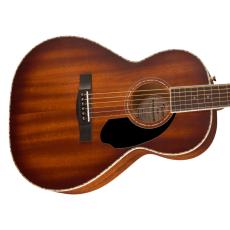 Fender PS-220E Parlor All Mahogany Ovangkol Fingerboard - Aged Cognac Burst -_3