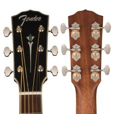 Fender PS-220E Parlor All Mahogany Ovangkol Fingerboard - Aged Cognac Burst -_4