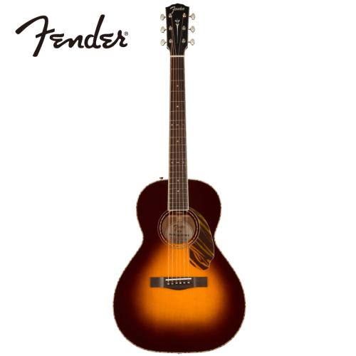 Fender PS-220E Parlor Ovangkol Fingerboard - 3-Tone Vintage Sunburst -