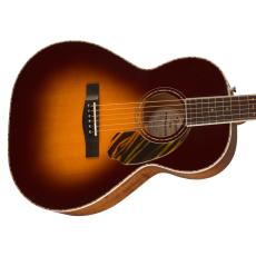 Fender PS-220E Parlor Ovangkol Fingerboard - 3-Tone Vintage Sunburst -_3