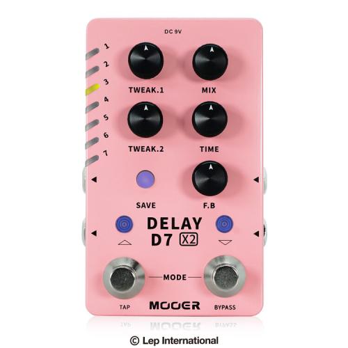 MOOER D7 X2 DELAY《ディレイ》【オンラインストア限定】