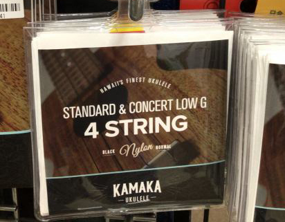Kamaka 【即納可】ブラックナイロン弦Low-Gセット S-1G (ソプラノ～コンサート)【G-CLUB渋谷web】