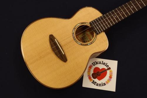 aNueNue aNN-UC100 Bird Sitka Spruce Top Mahogany Concert with Shell Inlay Rosette Ukulele #5554