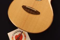 aNueNue aNN-UC100 Bird Sitka Spruce Top Mahogany Concert with Shell Inlay Rosette Ukulele #5554_4