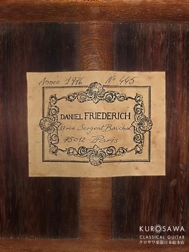 Daniel Friedrich ダニエル・フレドリッシュ 1976年製 松・ローズウッド 【日本総本店2F在庫品】