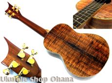 KoaWorks テナー フルカスタム プレミアムグレードカーリーコア #146 中古委託ウクレレ_2